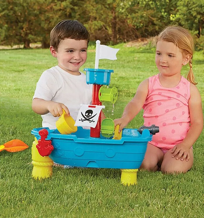 Pirate Ship Boat Sand and Water Table Play Set