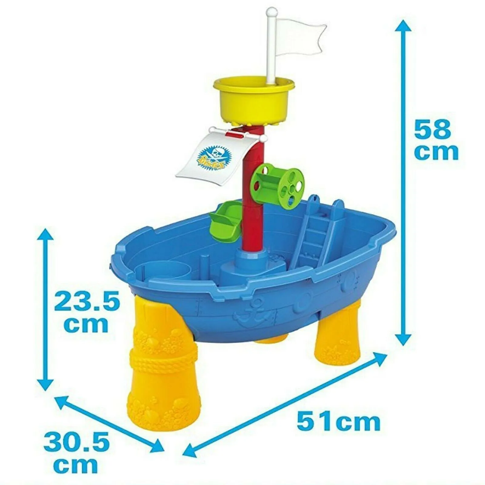 Pirate Ship Boat Sand and Water Table Play Set