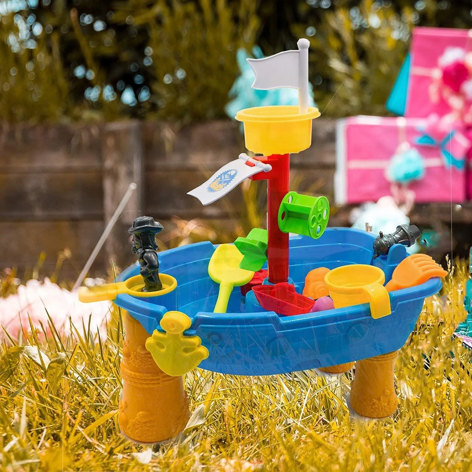 Pirate Ship Boat Sand and Water Table Play Set