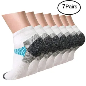 Plantar Fasciitis Support Compression Socks Women Men - Best Running Ankle Athletic Socks | ACTINPUT