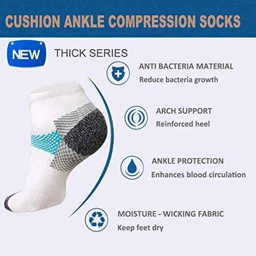 Plantar Fasciitis Support Compression Socks Women Men - Best Running Ankle Athletic Socks | ACTINPUT
