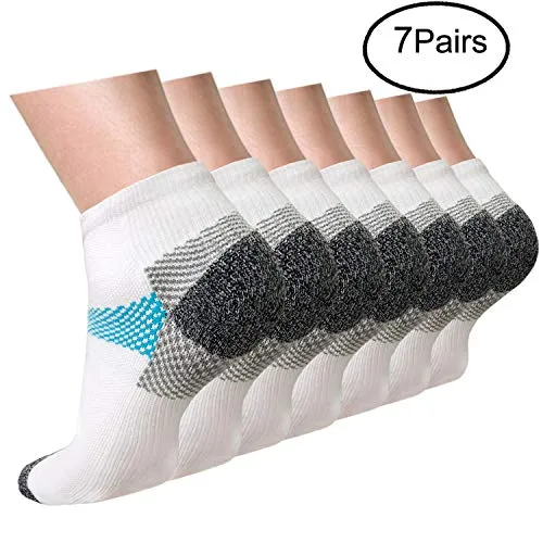 Plantar Fasciitis Support Compression Socks Women Men - Best Running Ankle Athletic Socks | ACTINPUT