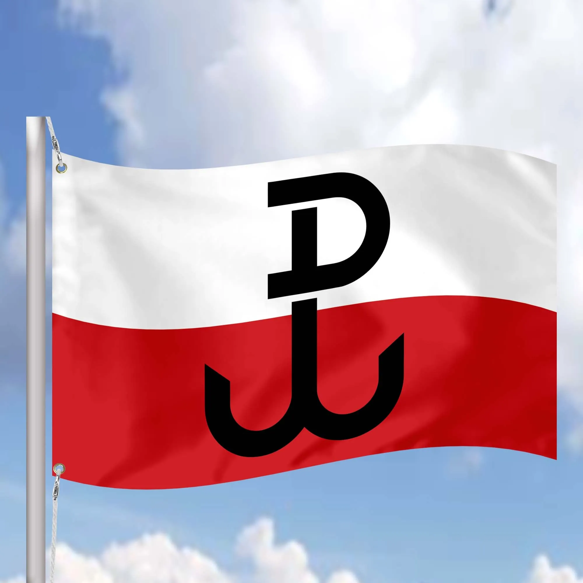 Polish Home Army Flag Banner