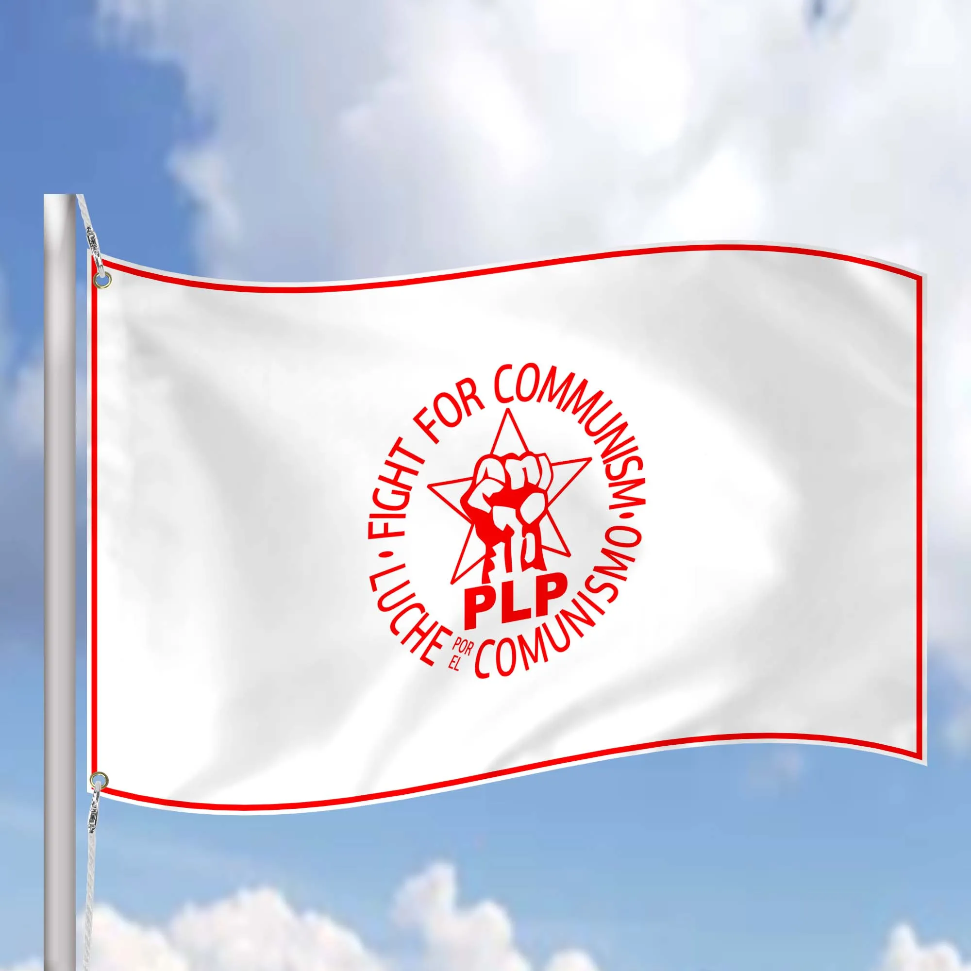 Progressive Labor Party USA Flag Banner