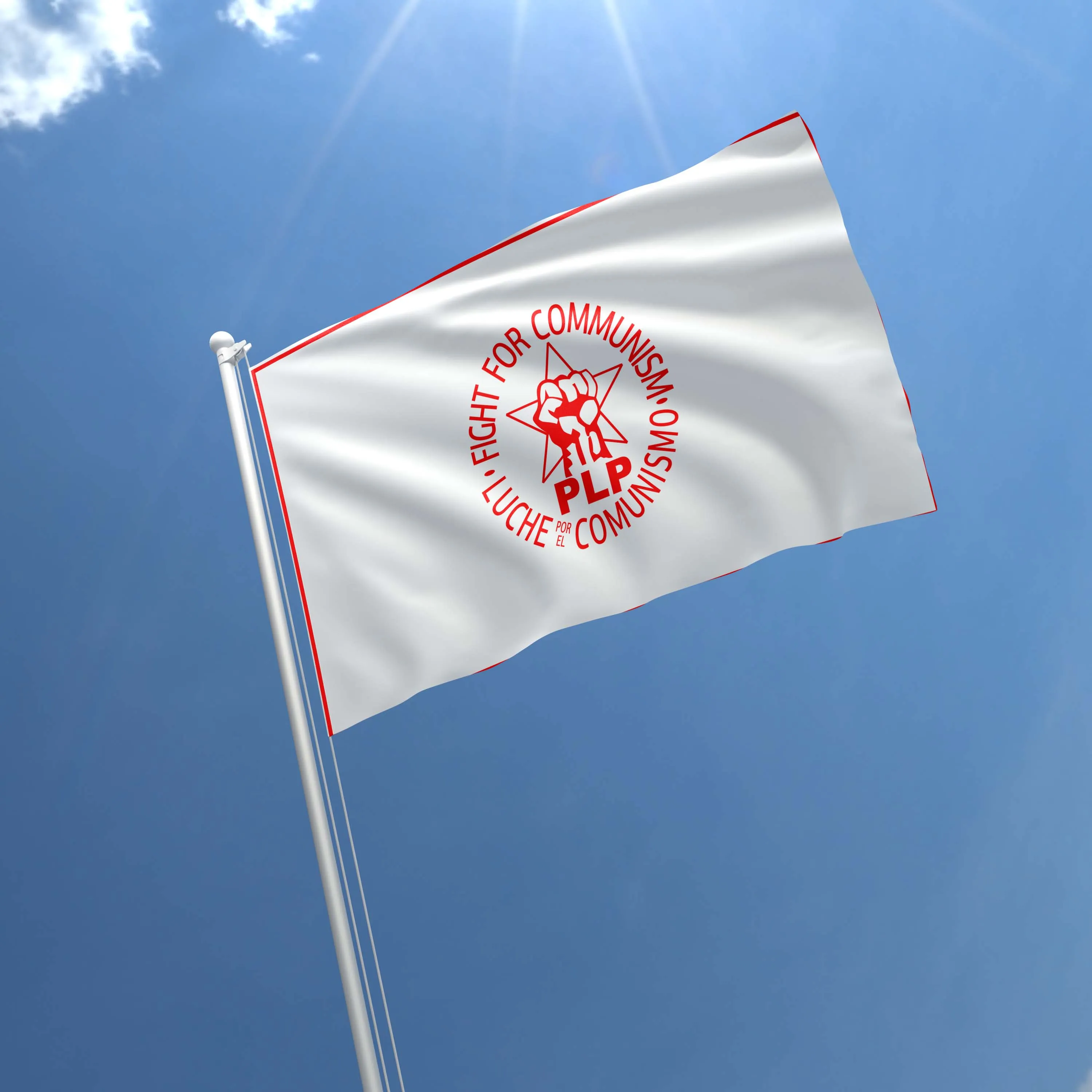 Progressive Labor Party USA Flag Banner
