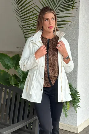 Renuar Singing In The Rain All-Weather Jacket-Cream