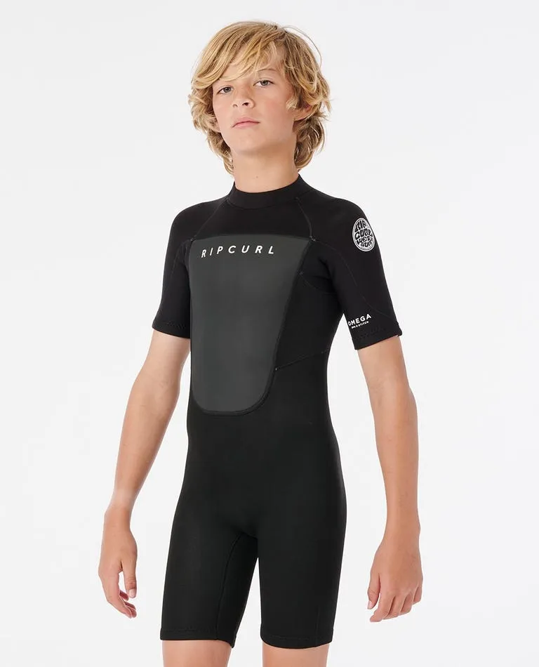 Rip Curl Omega 1.5mm S/SL Spring Suit Boys - Black
