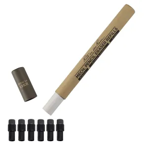 Rite in the Rain Mechanical Clicker Pencil Eraser Refill Dark Grey 6 Erasers