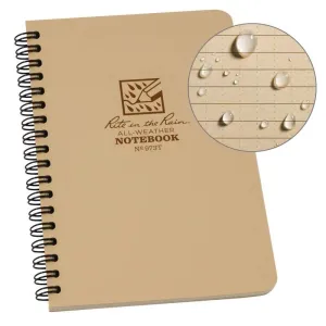 Rite in the Rain No973T Side Spiral Notebook Universal Tan