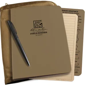 Rite in the Rain Tactical Ring Binder Kit 8.875 x 6.75 Universal Tan Binder / Tan Cordura Cover