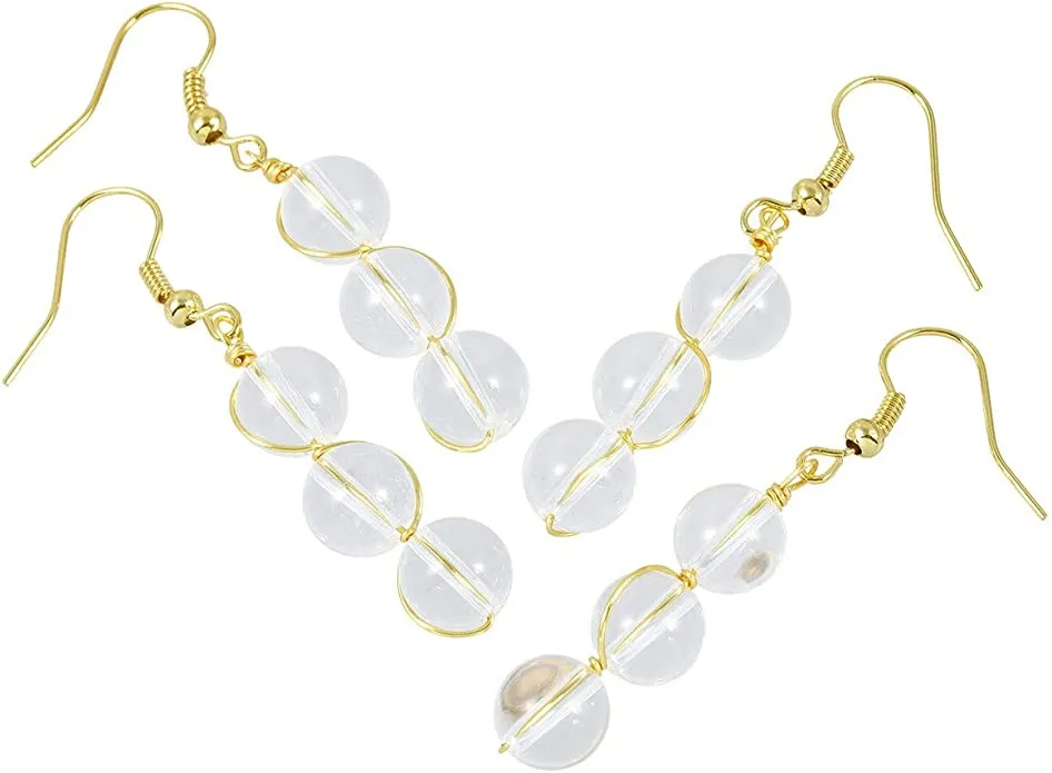 Rock Quartz Stone Earrings