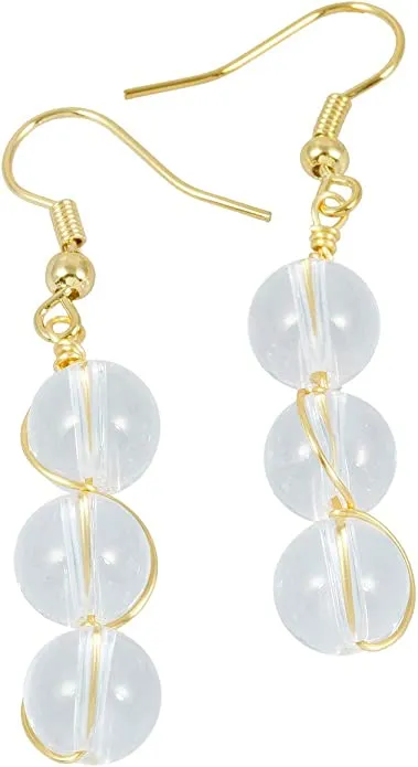 Rock Quartz Stone Earrings