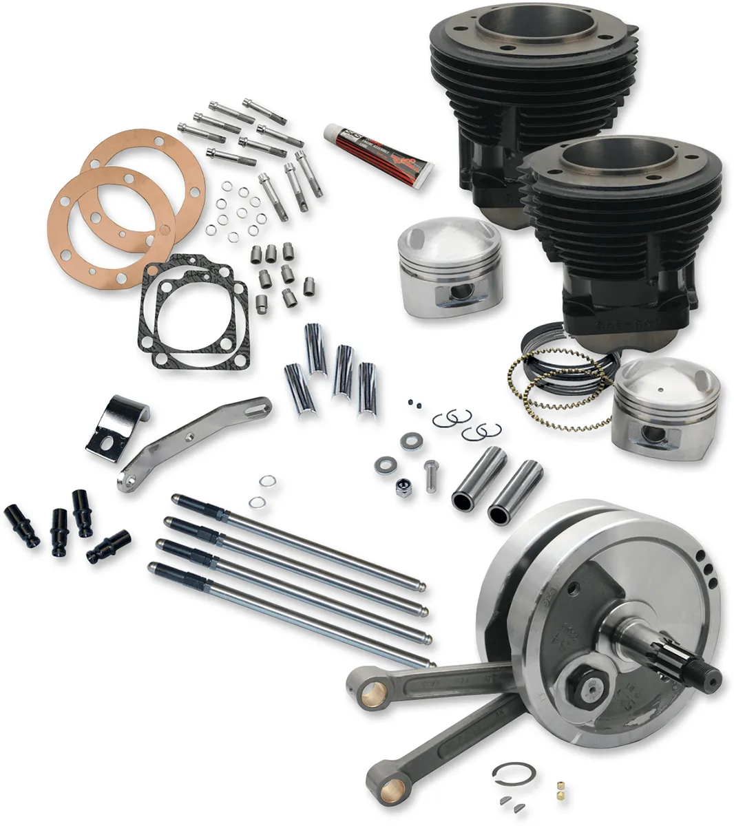 S&S Cycle 91-9126 Big Bore Stroker Kit - 93in. - 8.5:1 Compression