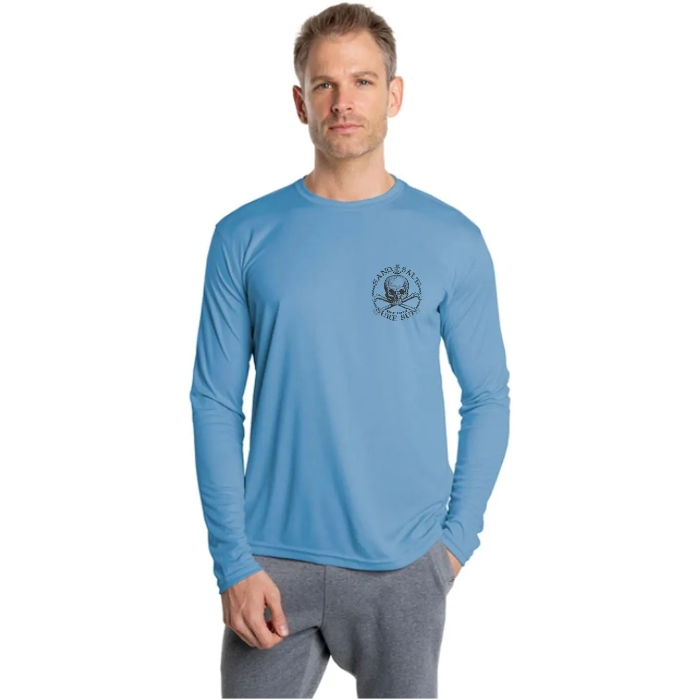 SAND.SALT.SURF.SUN. Marlin Men's UPF 50  UV Sun Protection Performance Long Sleeve T-Shirt