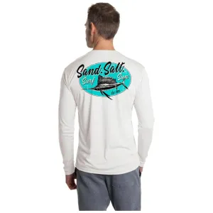 SAND.SALT.SURF.SUN. Marlin Men's UPF 50  UV Sun Protection Performance Long Sleeve T-Shirt