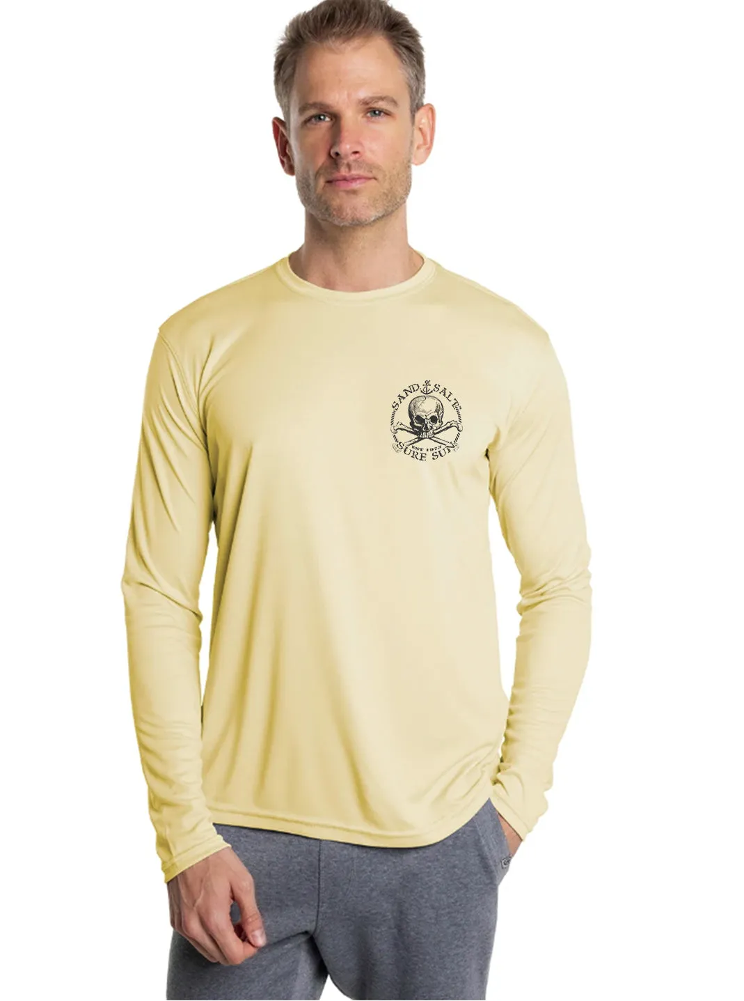 SAND.SALT.SURF.SUN. Marlin Men's UPF 50  UV Sun Protection Performance Long Sleeve T-Shirt