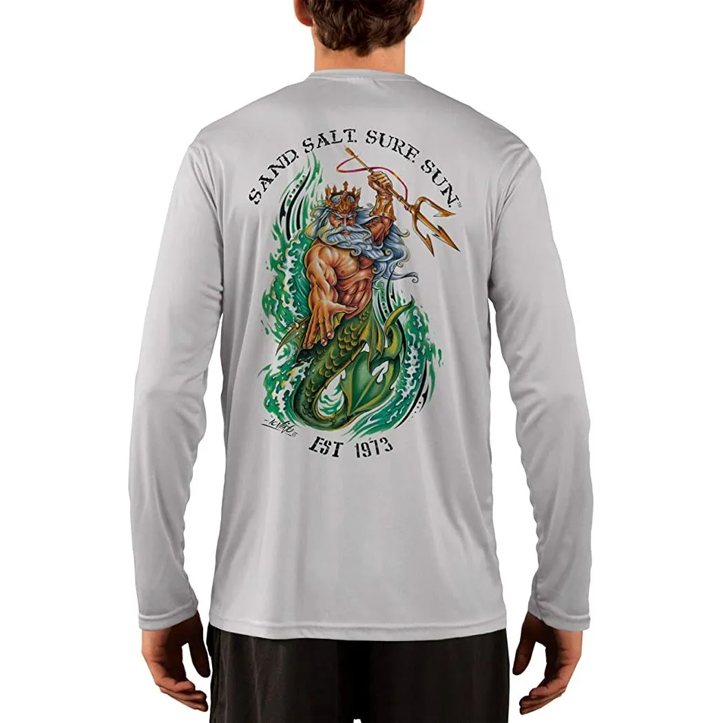 SAND.SALT.SURF.SUN. Neptune Men's UPF 50  UV Sun Protection Performance Long Sleeve T-Shirt