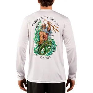 SAND.SALT.SURF.SUN. Neptune Men's UPF 50  UV Sun Protection Performance Long Sleeve T-Shirt