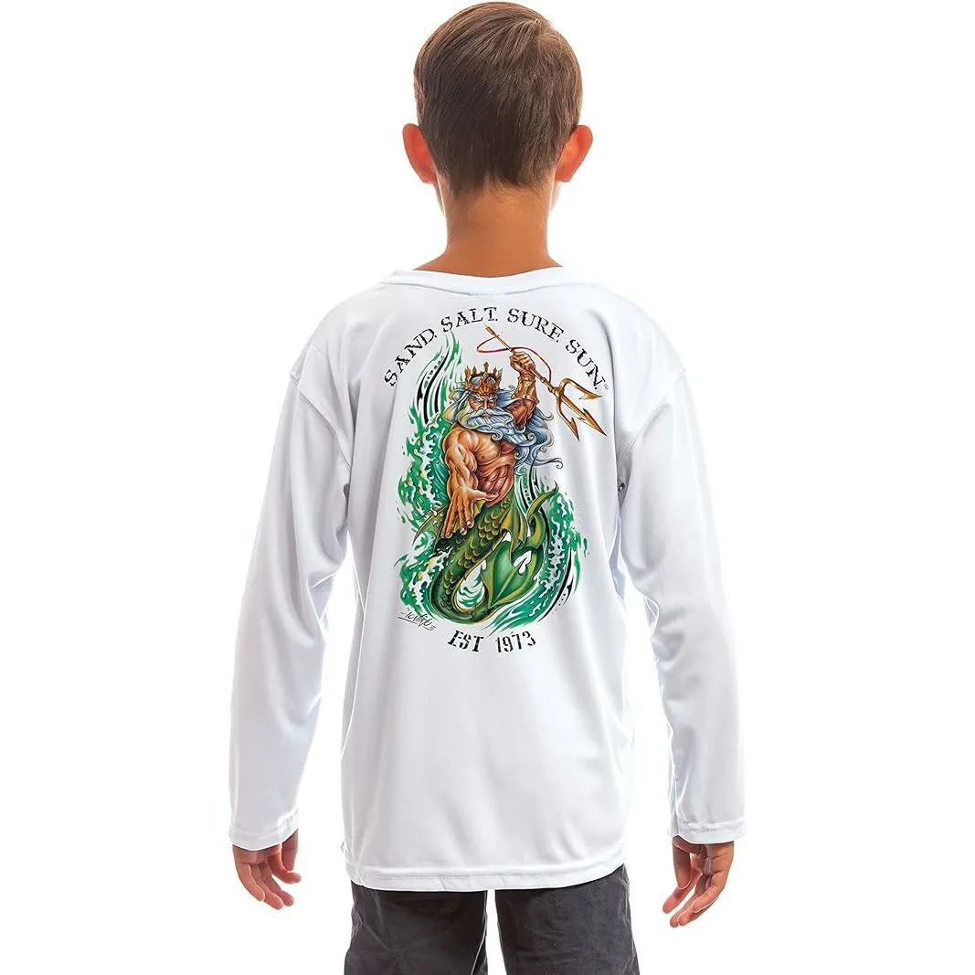 SAND.SALT.SURF.SUN. Neptune Youth UPF 50  UV Sun Protection Performance Long Sleeve T-Shirt