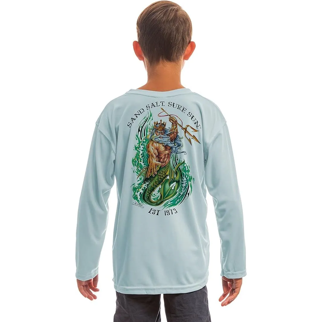 SAND.SALT.SURF.SUN. Neptune Youth UPF 50  UV Sun Protection Performance Long Sleeve T-Shirt