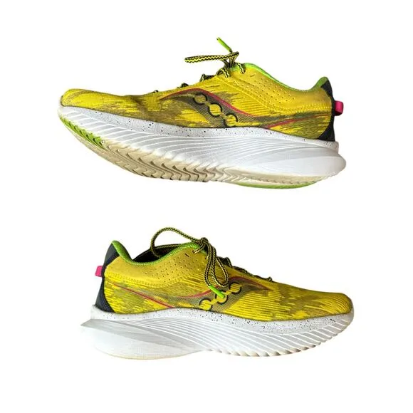 Saucony Men's Kinvara 14 Yellow Lace Up 'Otherworld' Running Shoe Size 8