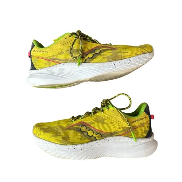 Saucony Men's Kinvara 14 Yellow Lace Up 'Otherworld' Running Shoe Size 8