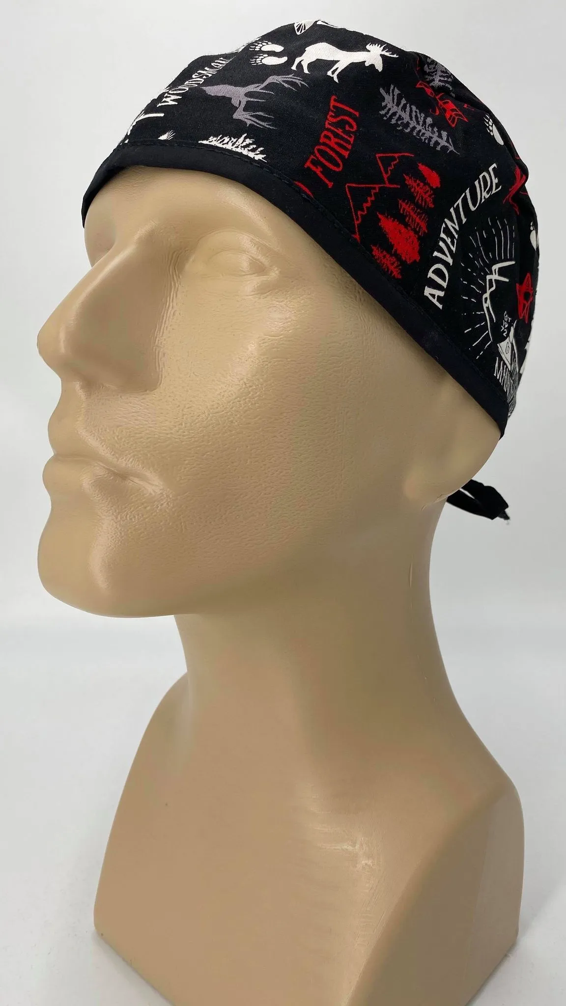 Scrub Cap Medical Surgeon Head Cover Surgical Hat Nurse Nursing Operating Room, Wilderness Forest Wiccan