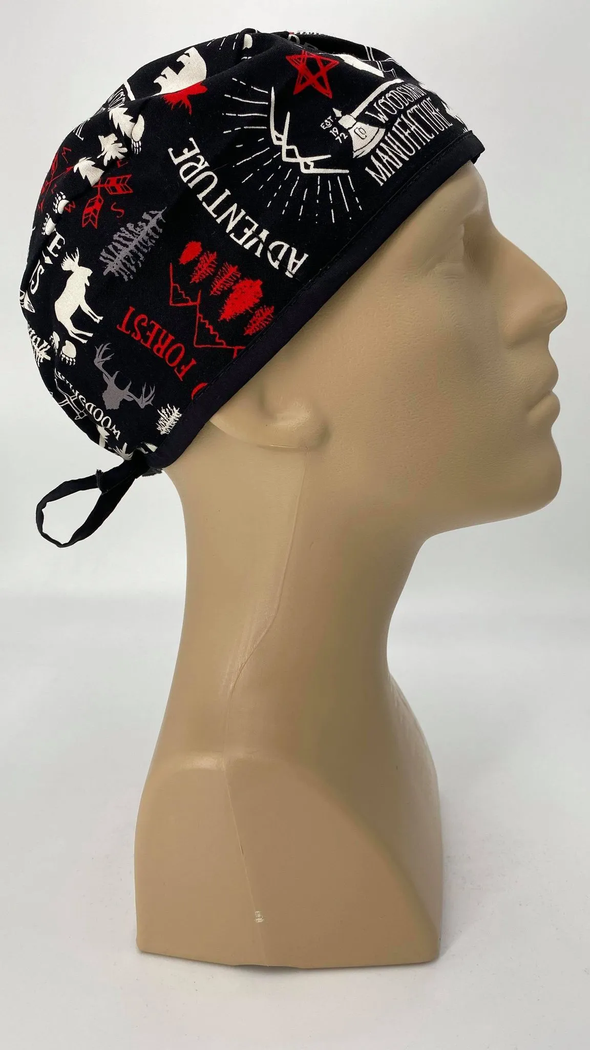 Scrub Cap Medical Surgeon Head Cover Surgical Hat Nurse Nursing Operating Room, Wilderness Forest Wiccan