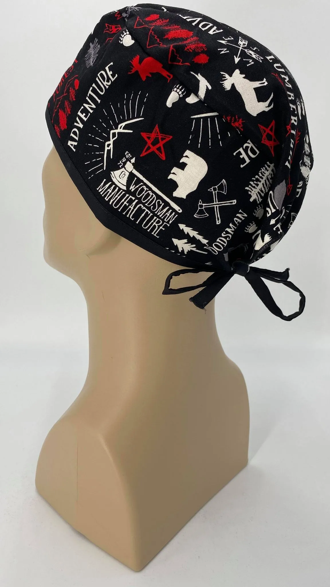 Scrub Cap Medical Surgeon Head Cover Surgical Hat Nurse Nursing Operating Room, Wilderness Forest Wiccan