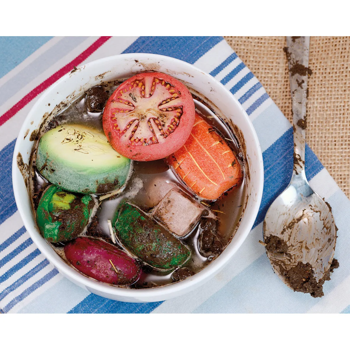 Sensory Vegetable Play Stones pk 8