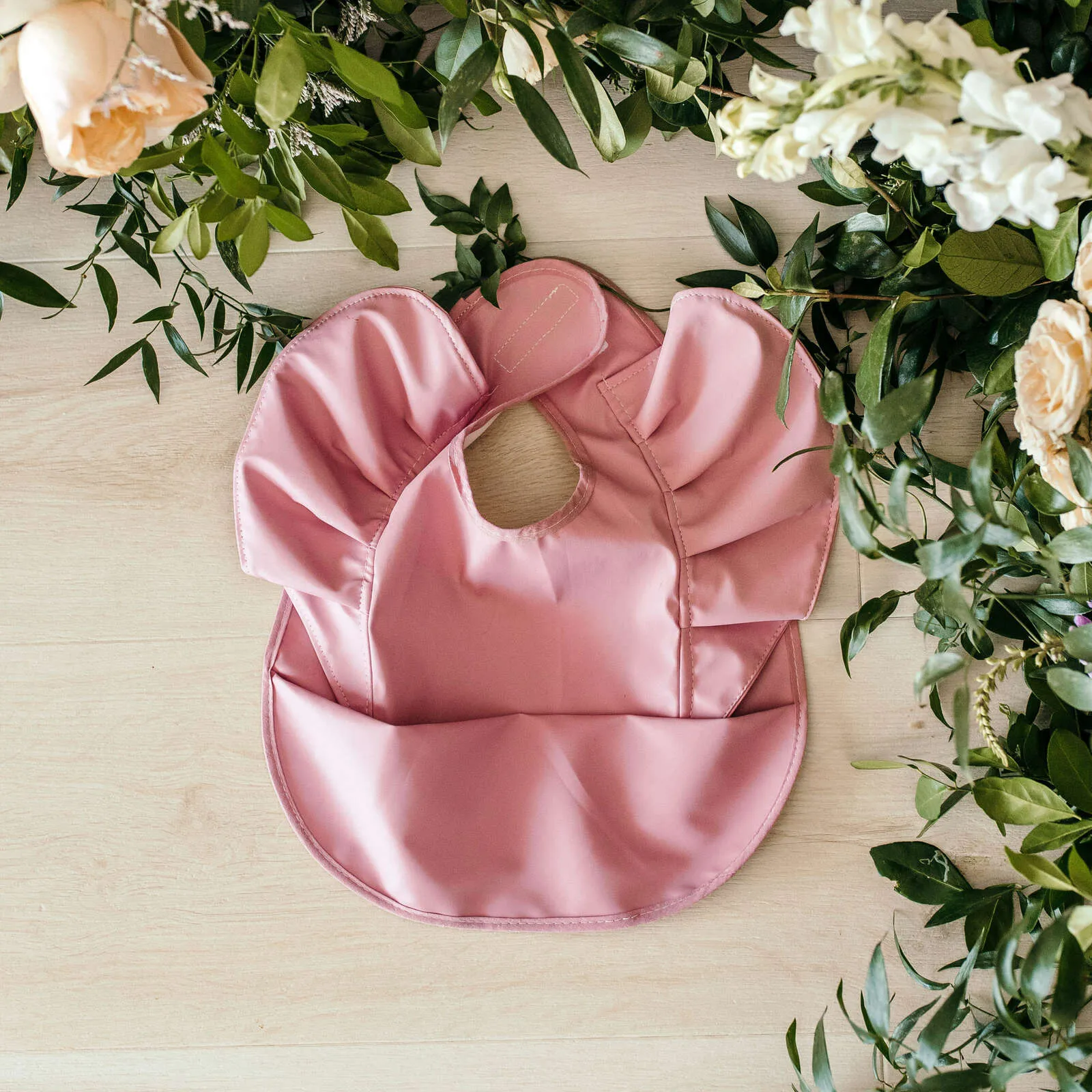 Snuggle Hunny Waterproof Frill Snuggle Bib - Primrose