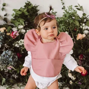 Snuggle Hunny Waterproof Frill Snuggle Bib - Primrose
