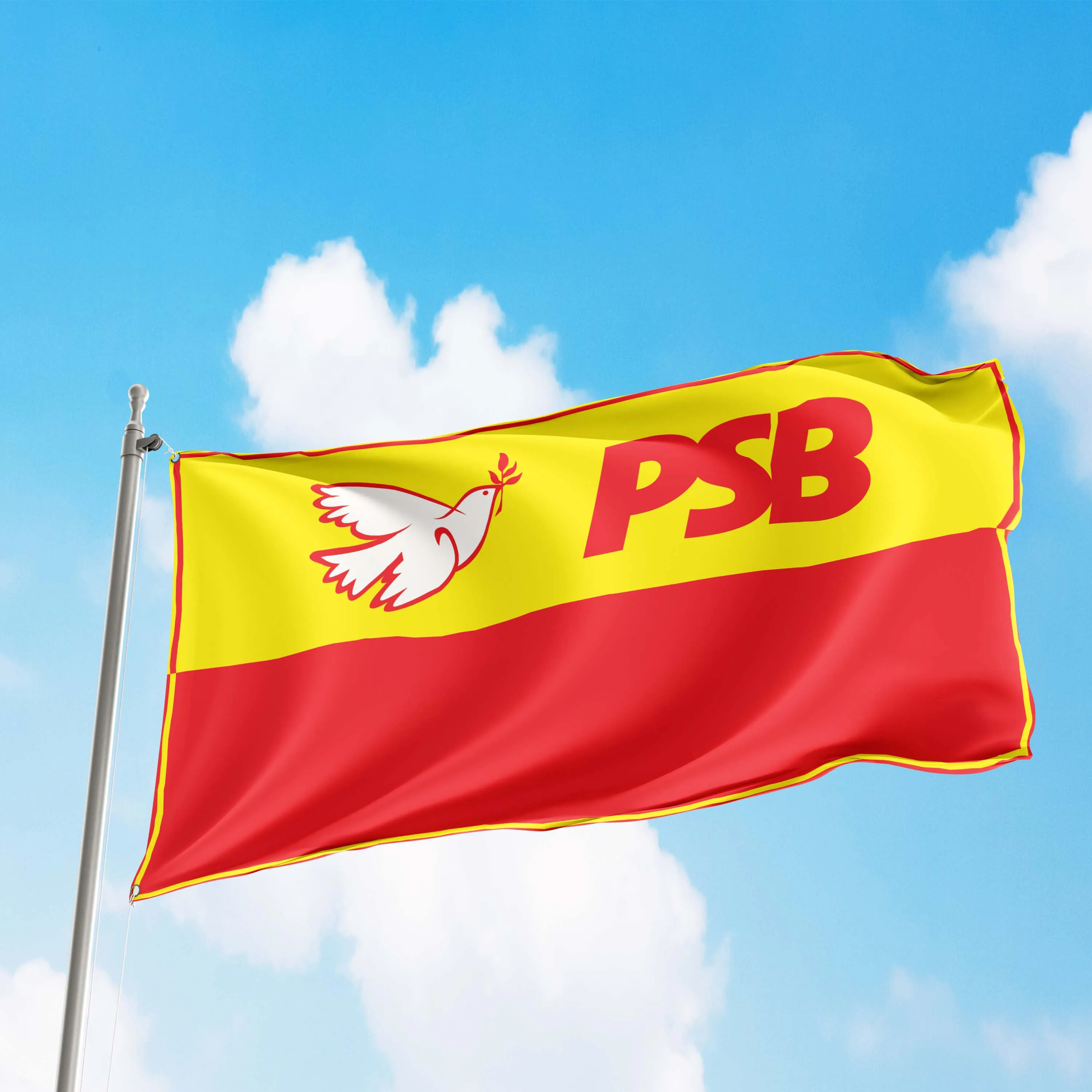 Socialist Parties of Brazil Flag Banner