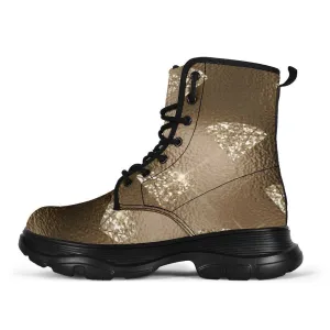 Sparkling Diamond Chunky Boots