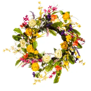 Spring Floral 24" Wreath,8wr089