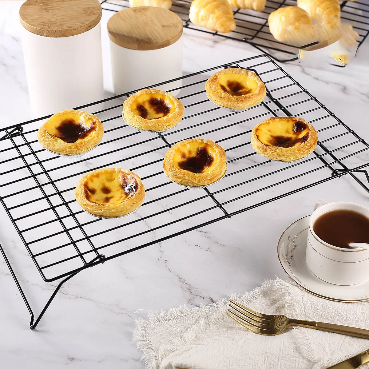 Stacked Cooling Racks for Baking"