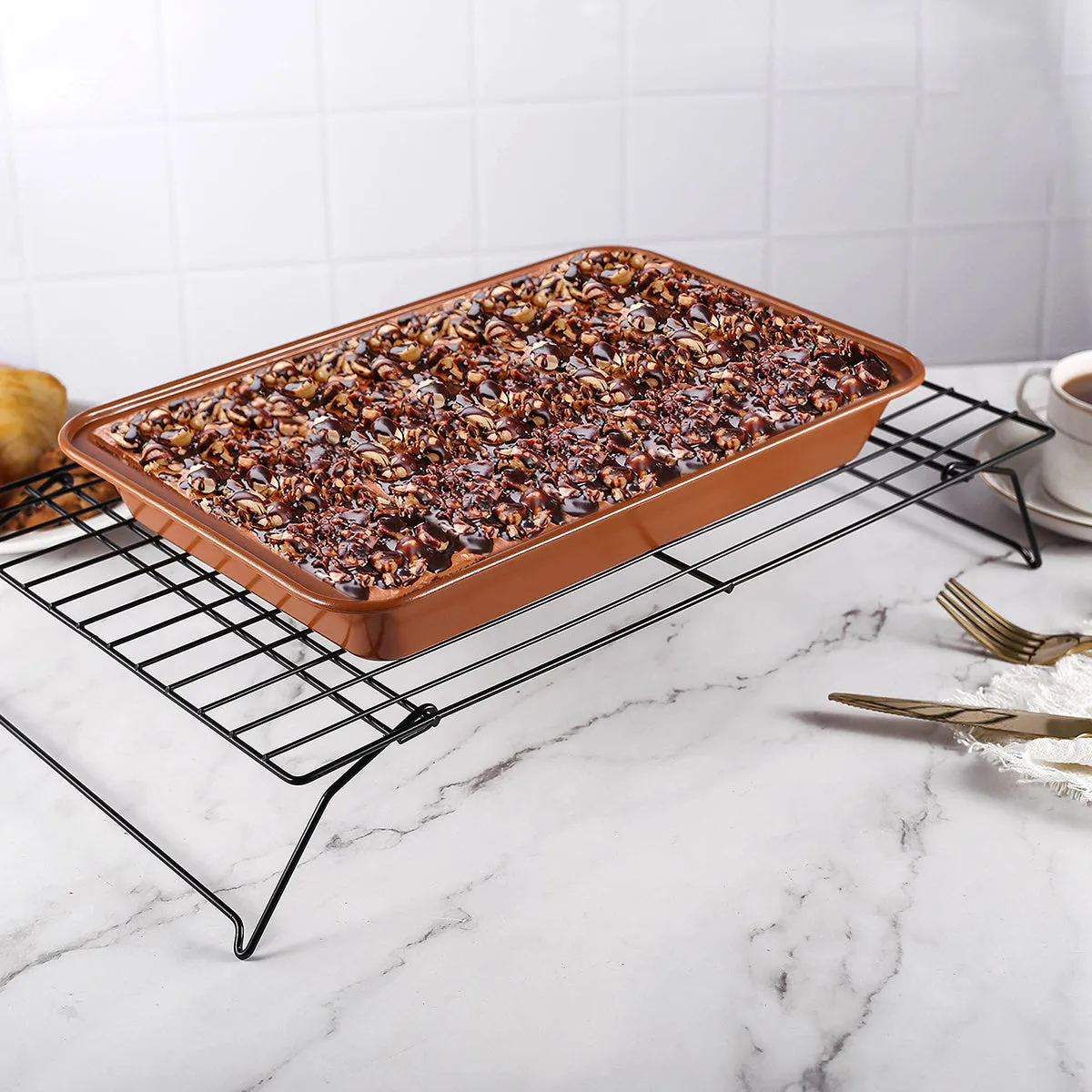 Stacked Cooling Racks for Baking"