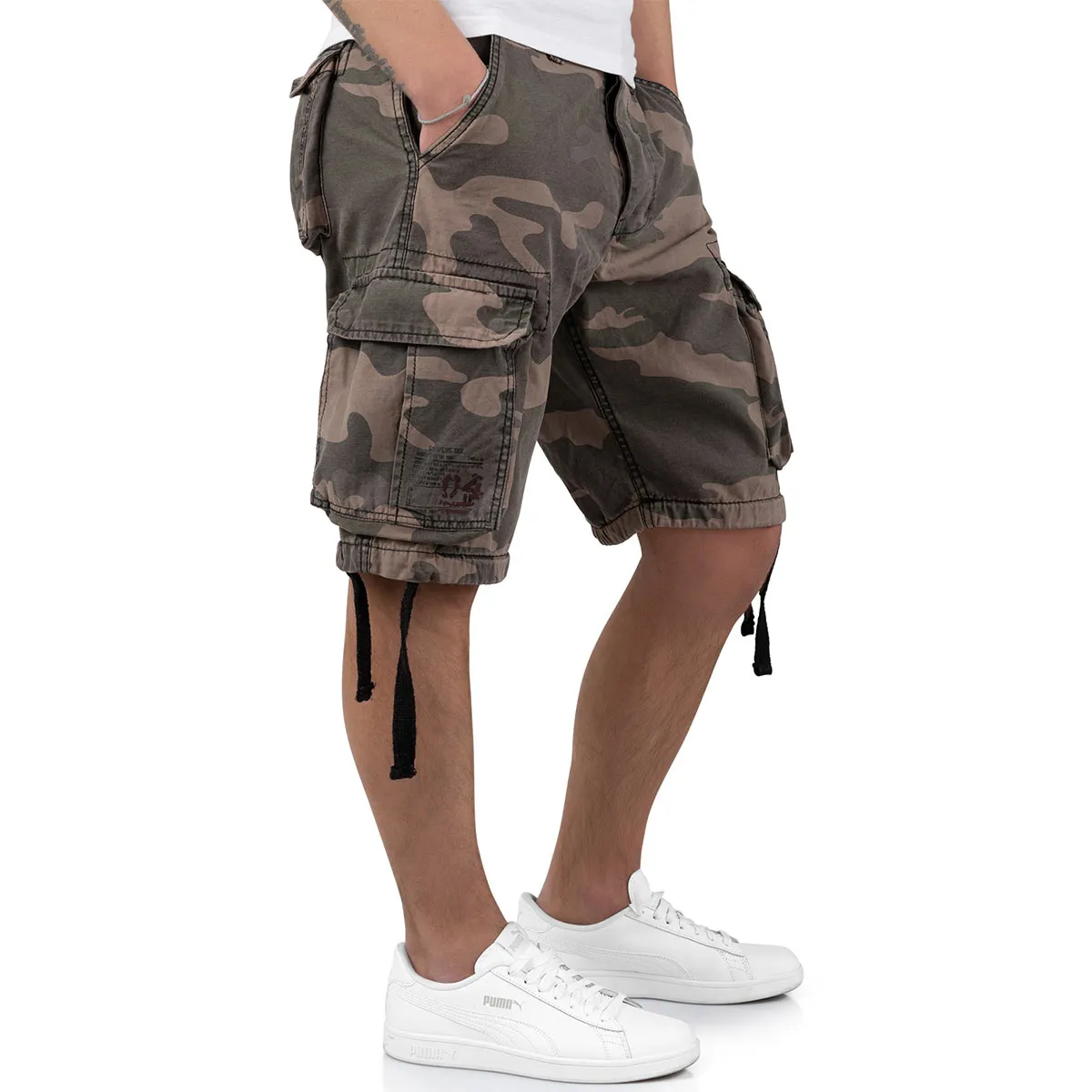 Surplus Airborne Vintage Shorts Black Camo