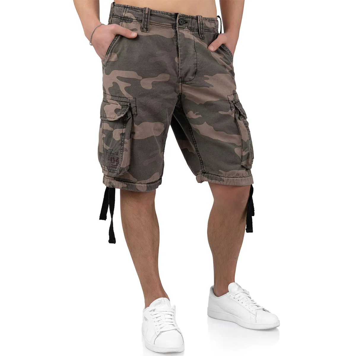 Surplus Airborne Vintage Shorts Black Camo