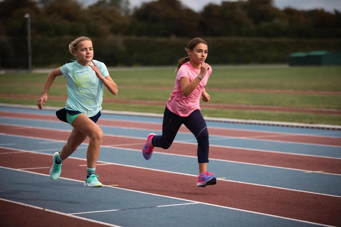 T-Shirt running sans couture Fille - KIPRUN CARE 900 rose