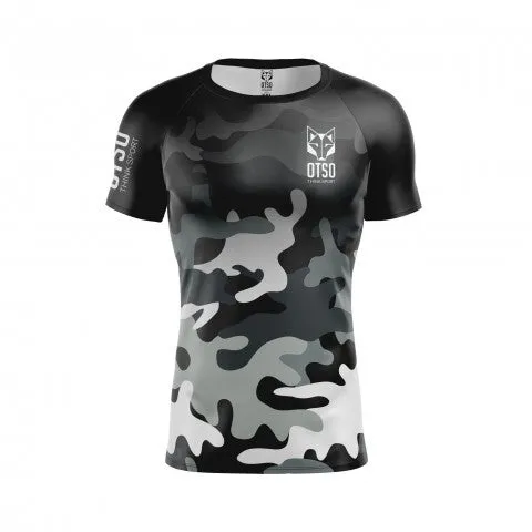 Textile femme T-shirt camo gris - Otso