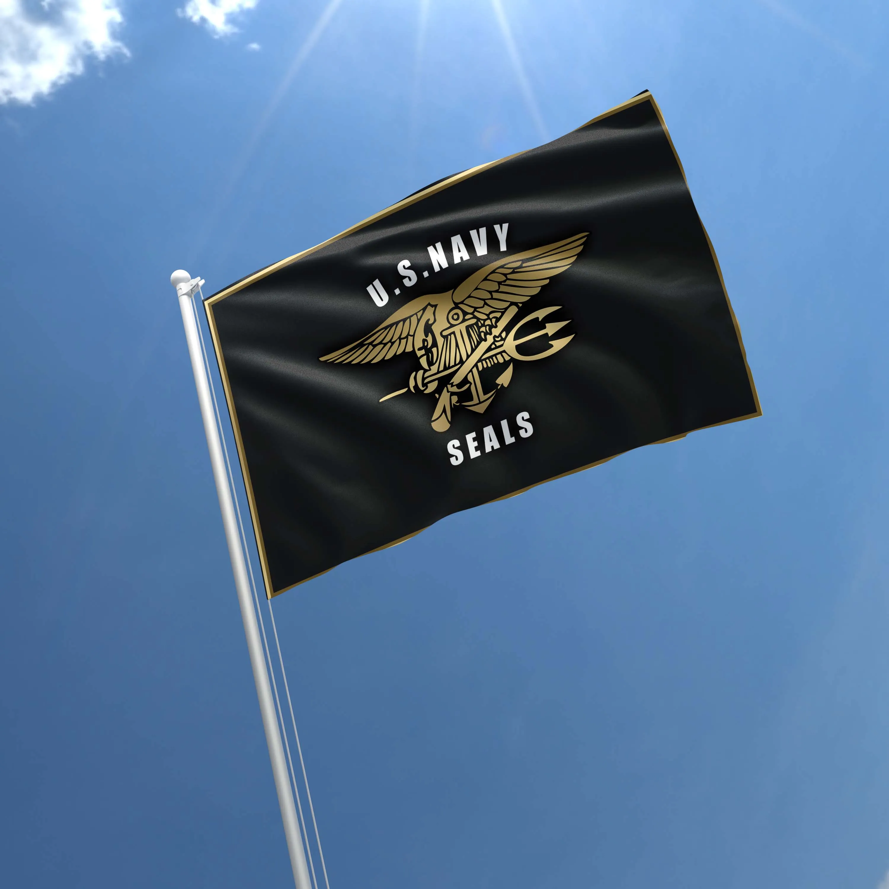 The US Navy Seals Flag Banner