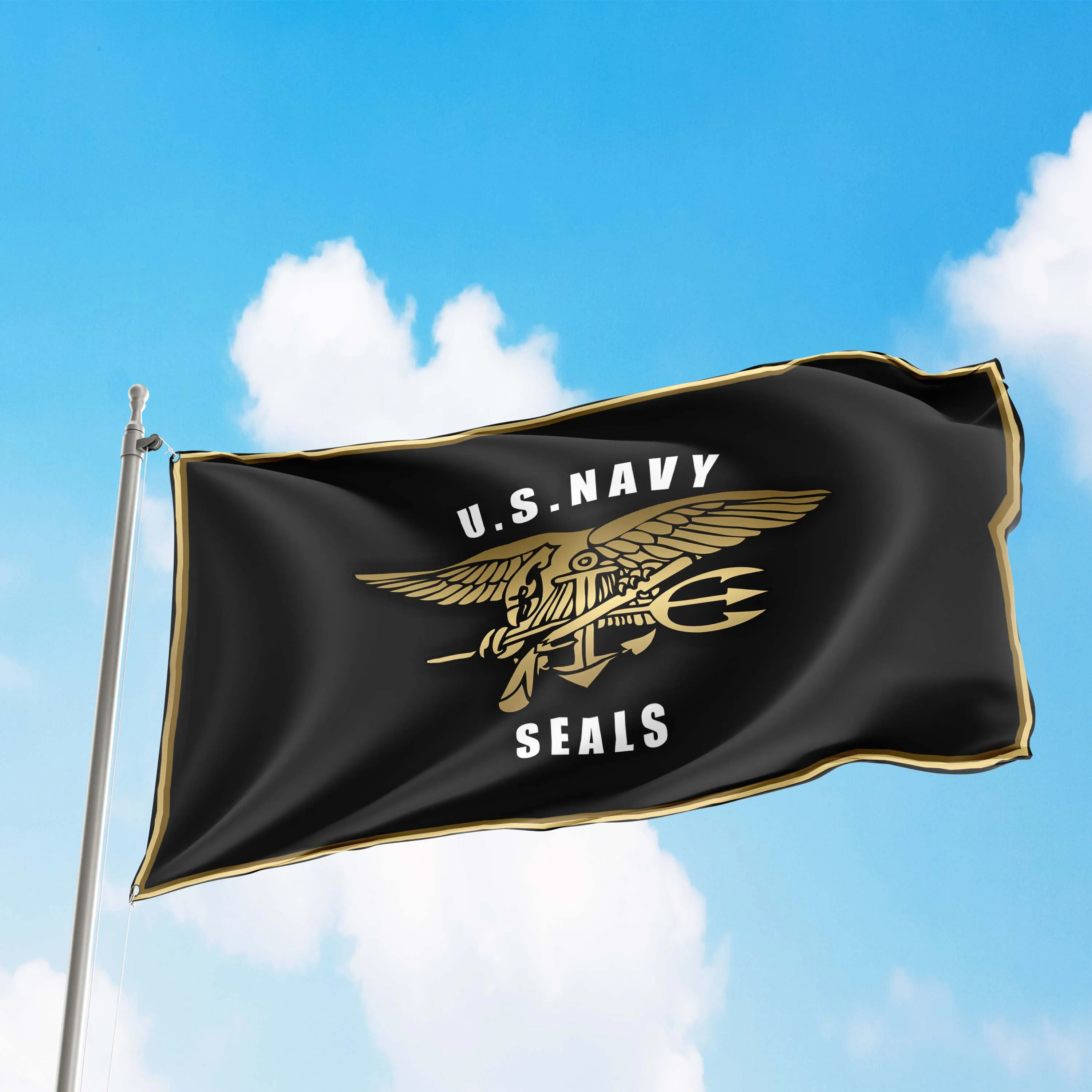 The US Navy Seals Flag Banner