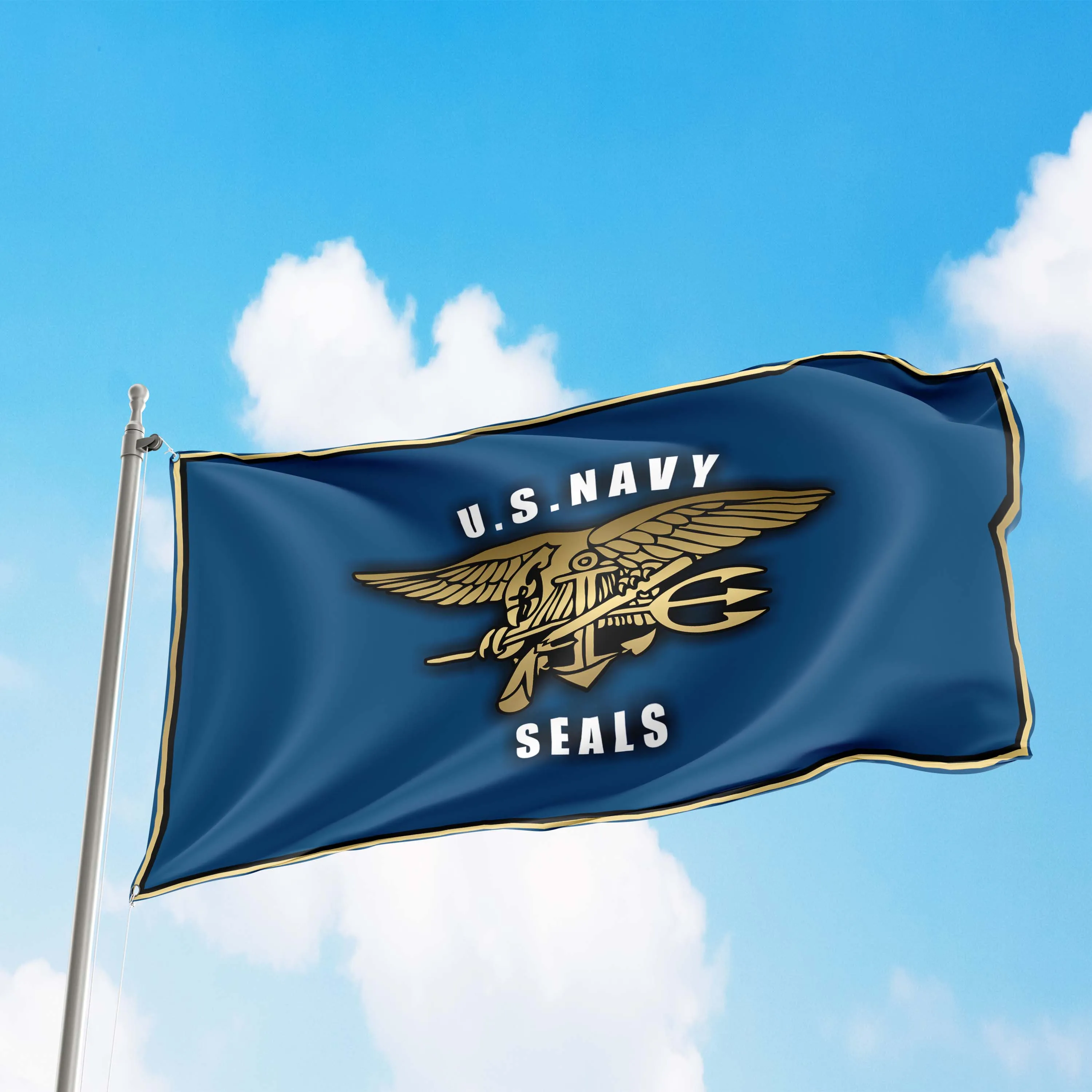 The US Navy Seals Flag Banner