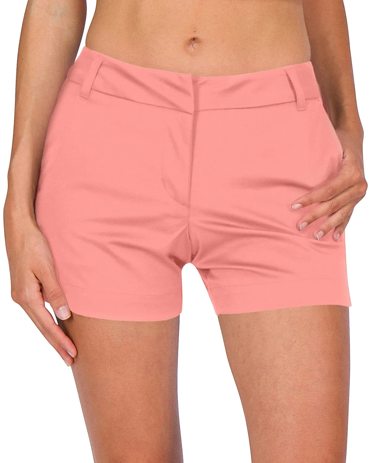 Three Sixty Six Womens Golf Shorts - Quick Dry Active Shorts with Pockets, Athletic and Breathable - 4 ½ Inch Inseam