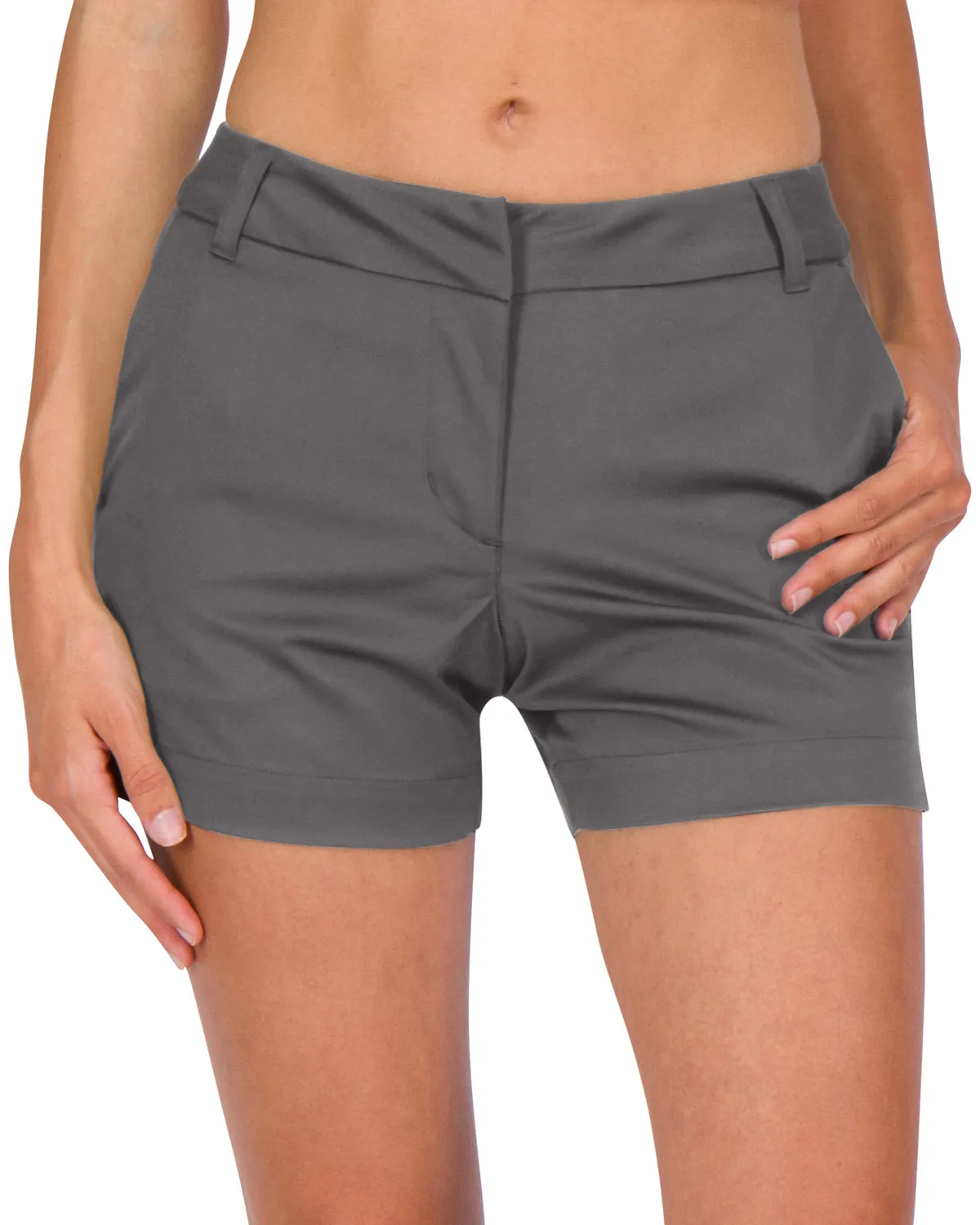 Three Sixty Six Womens Golf Shorts - Quick Dry Active Shorts with Pockets, Athletic and Breathable - 4 ½ Inch Inseam
