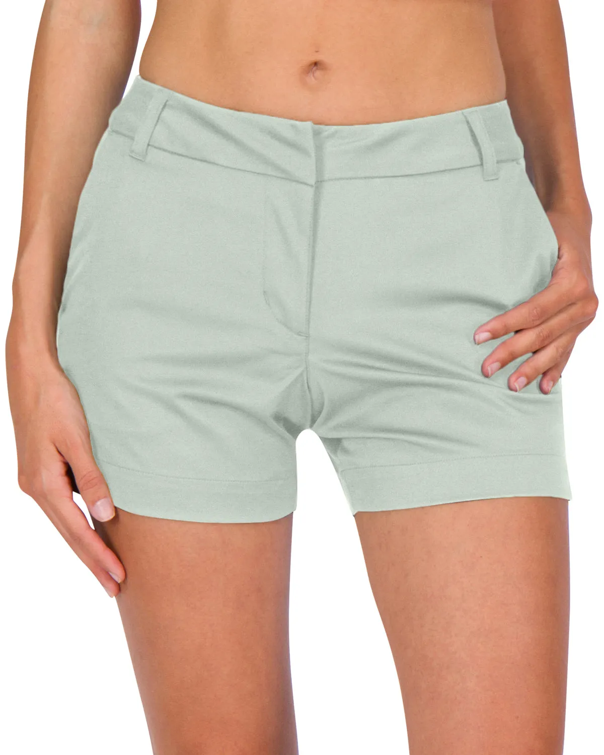 Three Sixty Six Womens Golf Shorts - Quick Dry Active Shorts with Pockets, Athletic and Breathable - 4 ½ Inch Inseam