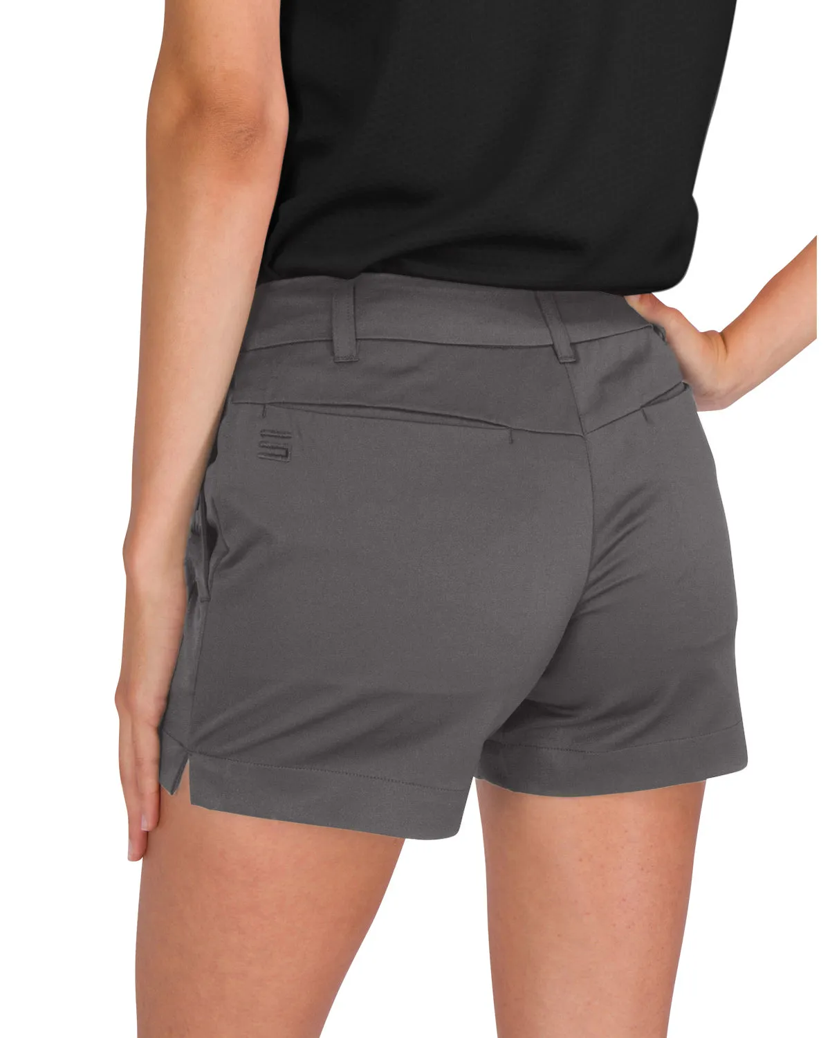 Three Sixty Six Womens Golf Shorts - Quick Dry Active Shorts with Pockets, Athletic and Breathable - 4 ½ Inch Inseam