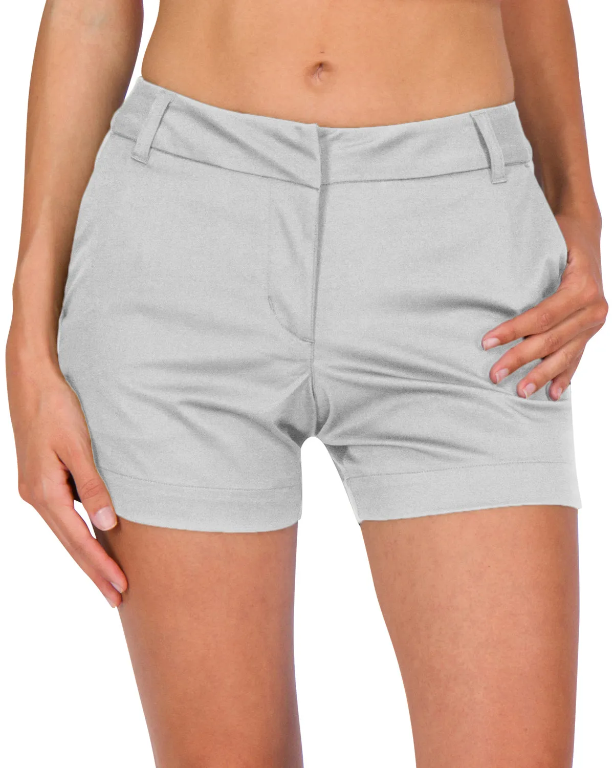 Three Sixty Six Womens Golf Shorts - Quick Dry Active Shorts with Pockets, Athletic and Breathable - 4 ½ Inch Inseam