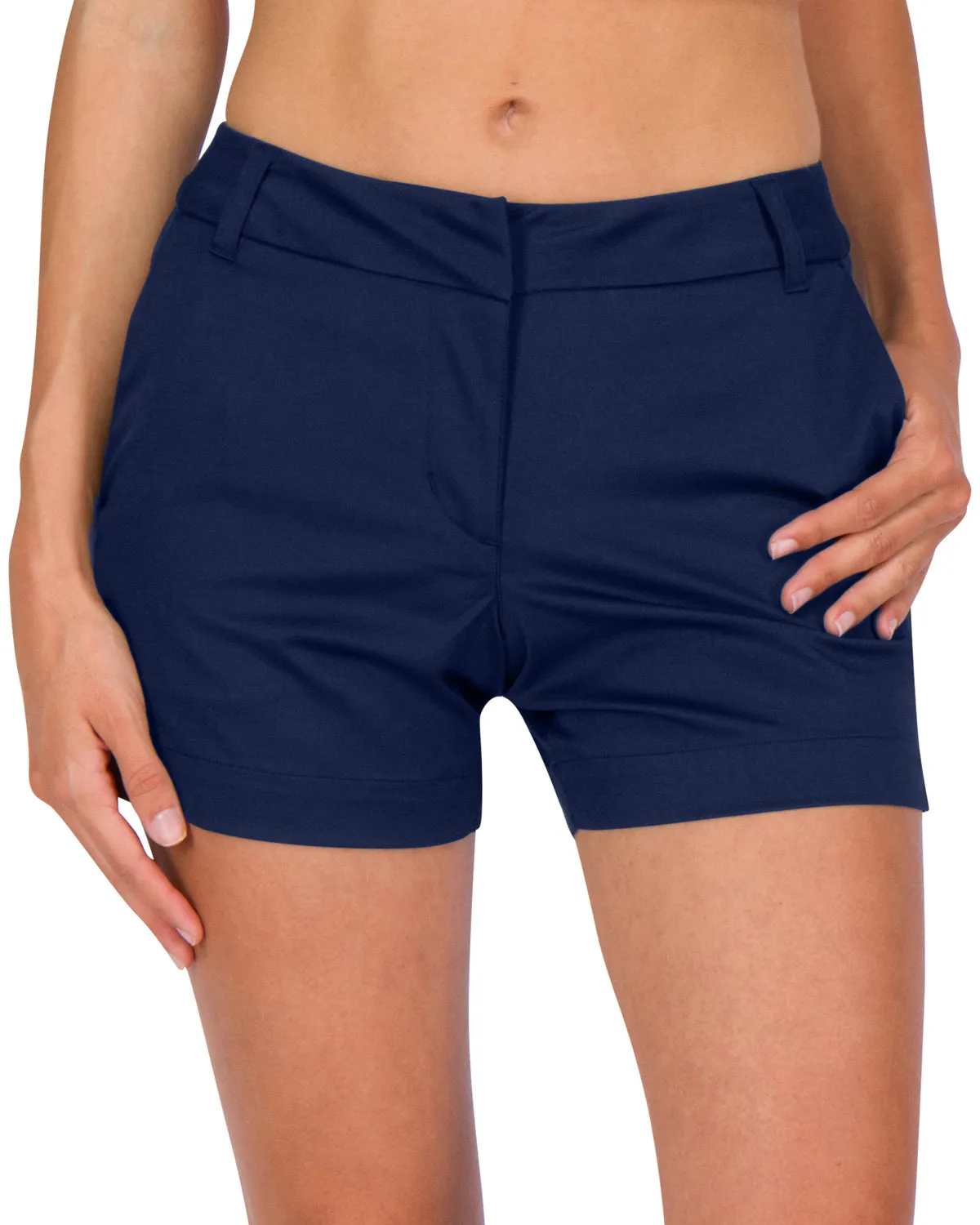 Three Sixty Six Womens Golf Shorts - Quick Dry Active Shorts with Pockets, Athletic and Breathable - 4 ½ Inch Inseam